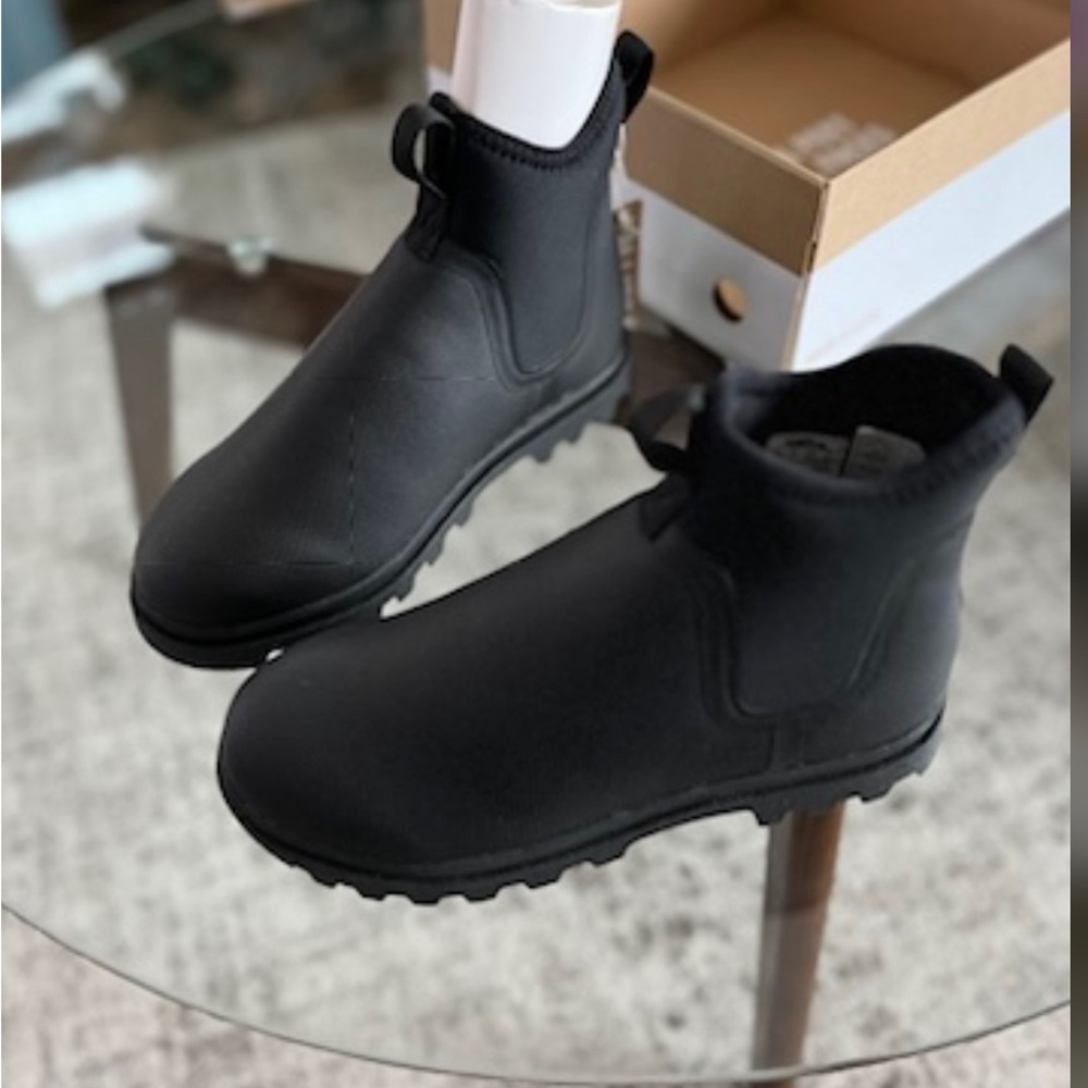 NWT Native Black Pink Waterproof Ankle Coastal Fall Winter Comfy Boots Sz 6,8